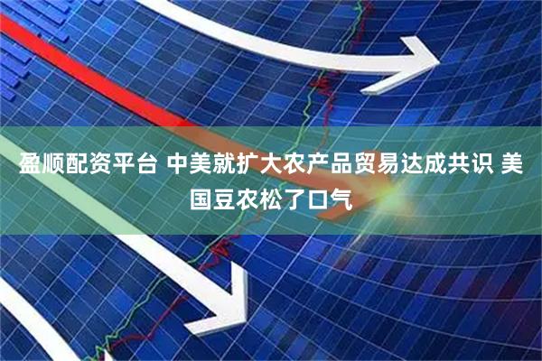 盈顺配资平台 中美就扩大农产品贸易达成共识 美国豆农松了口气